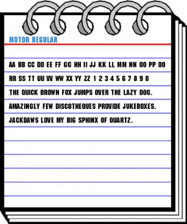 Motor Regular Font