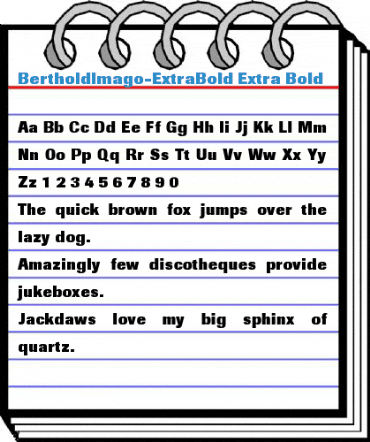 BertholdImago-ExtraBold Extra Bold Font