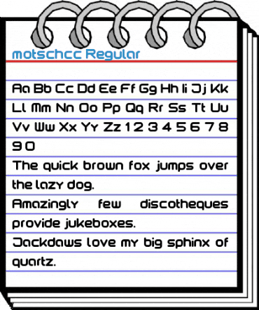 motschcc Regular Font