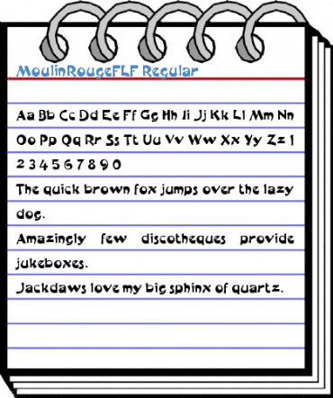 MoulinRougeFLF Regular Font