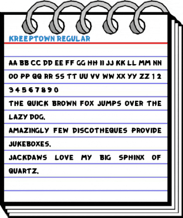 KreepTown Regular Font