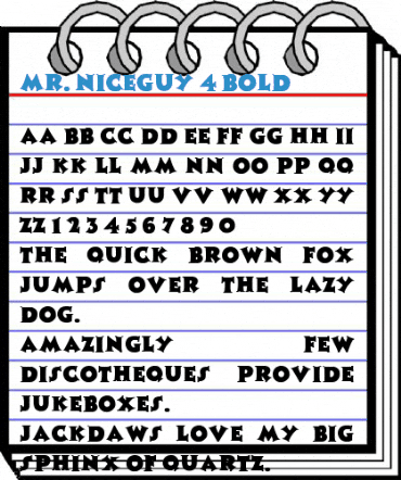 Mr. Niceguy 4 Font