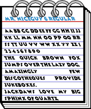 Mr. Niceguy 6 Regular Font