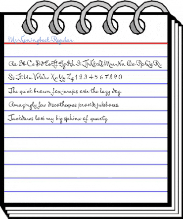 Mr Keningbeck Regular Font