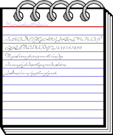 Mr Lackboughs Regular Font
