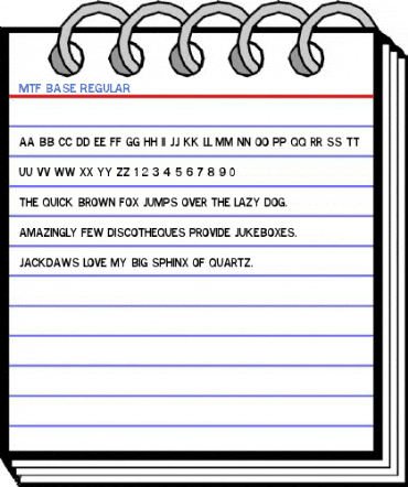 MTF Base Regular Font