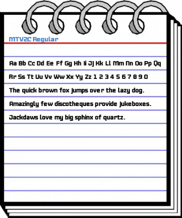 MTV2C Regular Font