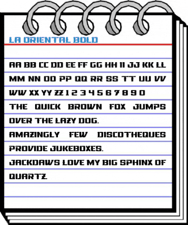 La Oriental Bold Font