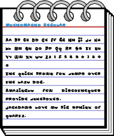 MuchoMacho Regular Font