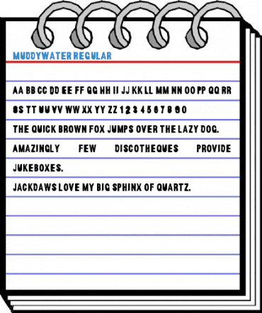 MuddyWater Regular Font