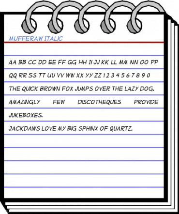 Mufferaw Italic Font