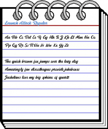 Launch Attack Regular Font