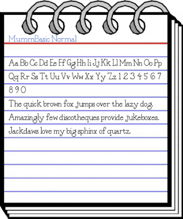 MummBasic Normal Font