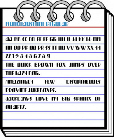 MunchausenNF Regular Font