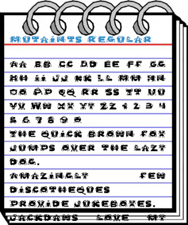 Mutaints Regular Font