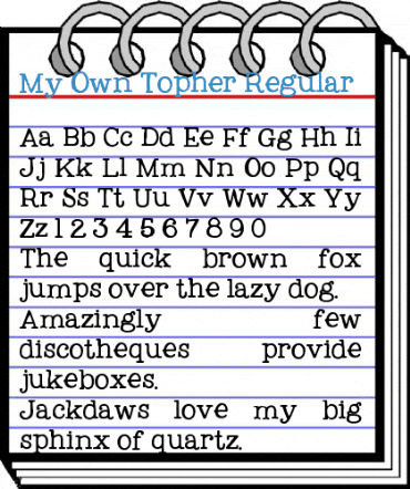 My Own Topher Font