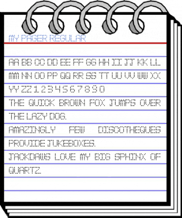 My Pager Regular Font