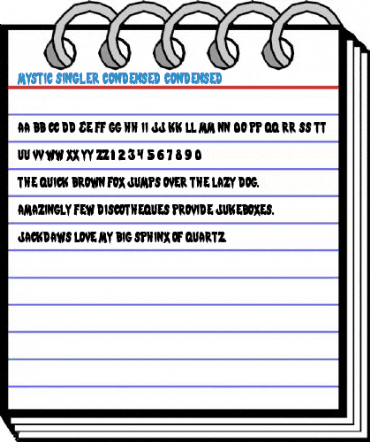 Mystic Singler Condensed Condensed Font