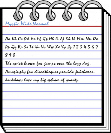 Mystic Wide Normal Font