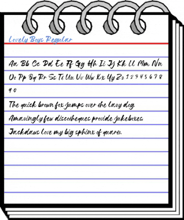 Lovely Boys Regular Font