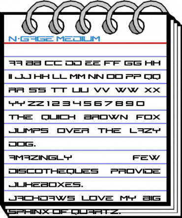 N-Gage Medium Font