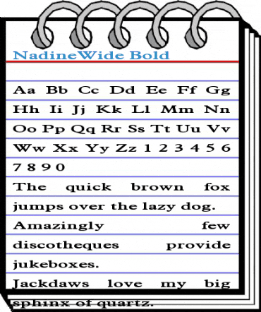 NadineWide Bold Font