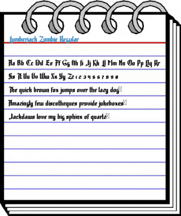 Lumberjack Zombie Regular Font