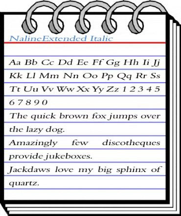 NalineExtended Font