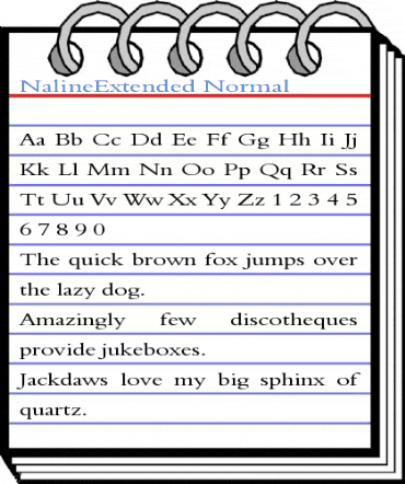 NalineExtended Normal Font