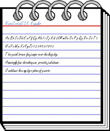 NanoScriptSSK Regular Font