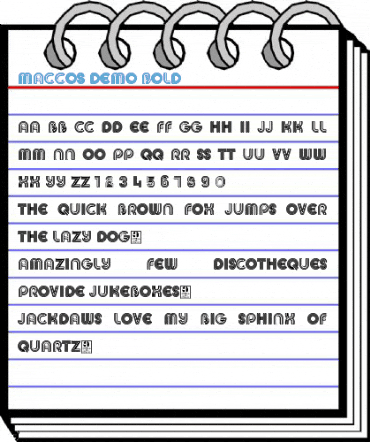 MACCOS Demo Bold Font