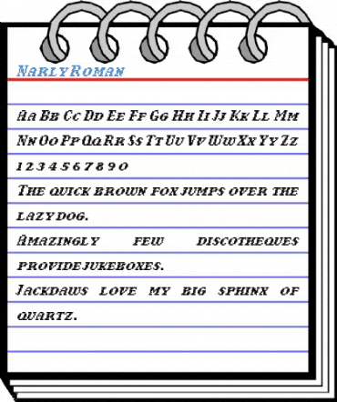 Narly Roman Font