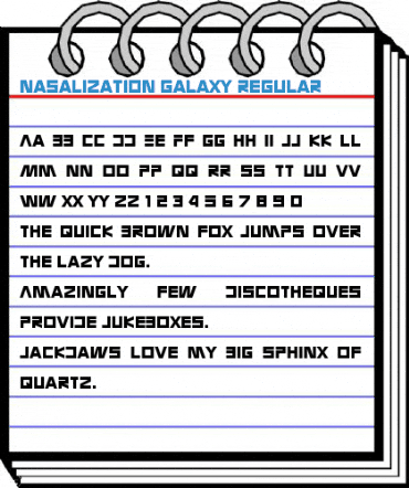 Nasalization Galaxy Regular Font