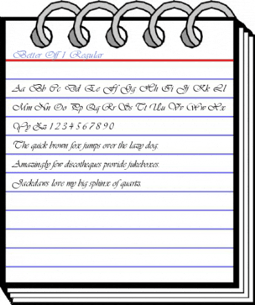 Better Off 1 Regular Font