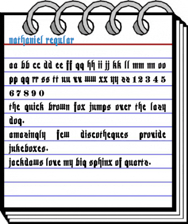 Nathaniel Regular Font