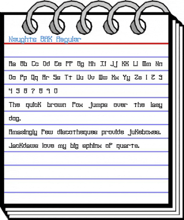 Naughts BRK Regular Font