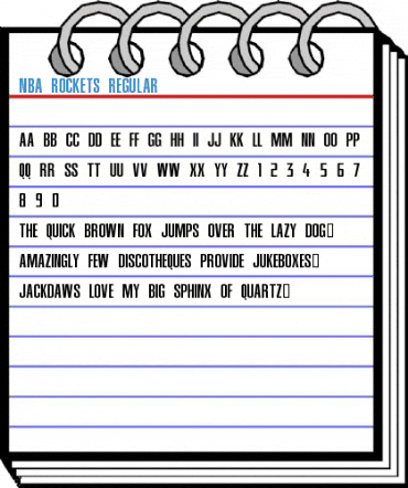 NBA Rockets Regular Font