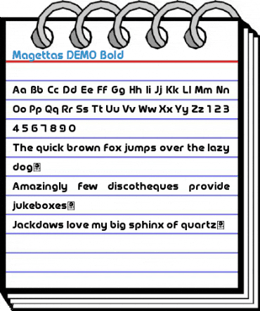 Magettas DEMO Bold Font