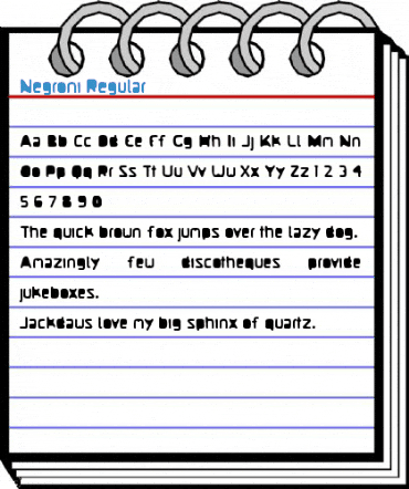 Negroni Regular Font