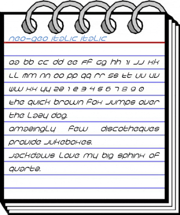 neo-geo italic italic Font