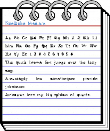 NeoDeko Medium Font