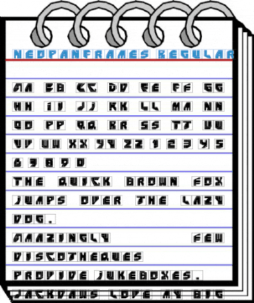 NeoPanFrames Regular Font