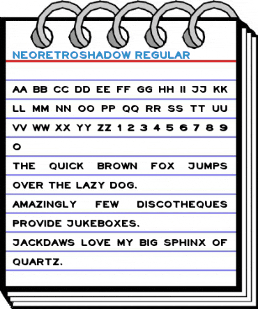 NeoRetroShadow Regular Font