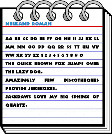 Neuland Roman Font