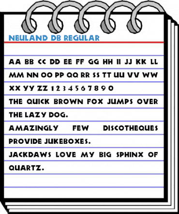 Neuland DB Regular Font