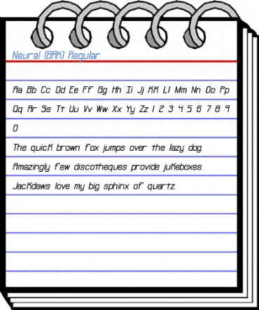 Neural (BRK) Regular Font