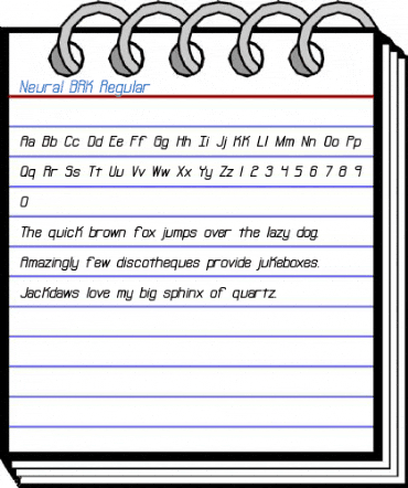 Neural BRK Regular Font