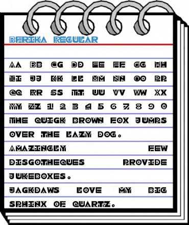 Bfrika Regular Font