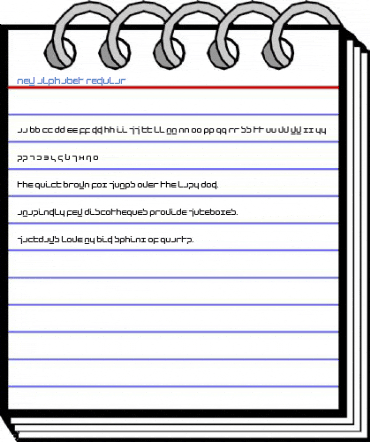 New Alphabet Regular Font