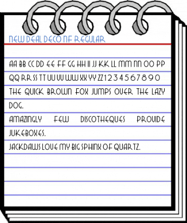 New Deal Deco NF Regular Font